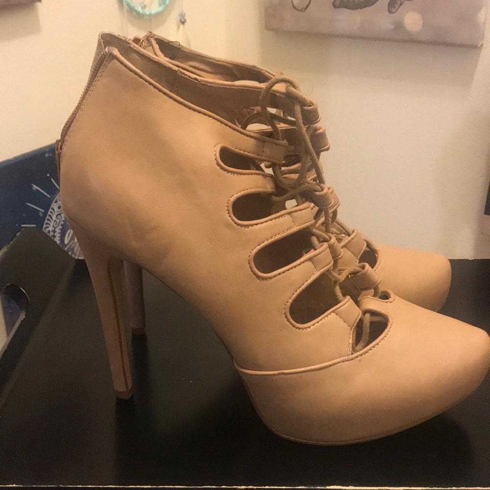 Nude Platform Heels
